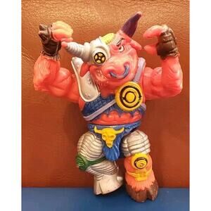 TMNT Teenage Mutant Ninja Turtle Groundchuck Red Bull 1991 Vintage Action Figure